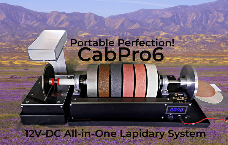 CabPro6 - Portable 12V DC All-In-One Lapidary System